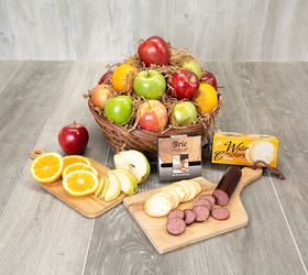 Deluxe Fruit Basket from Schultz Florists, flower delivery in Chicago